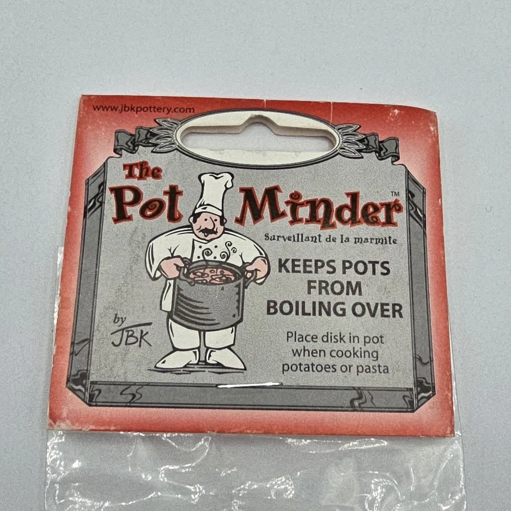 The Pot Minder Ceramic Disc. Keeps Pots From‎ Boiling Over